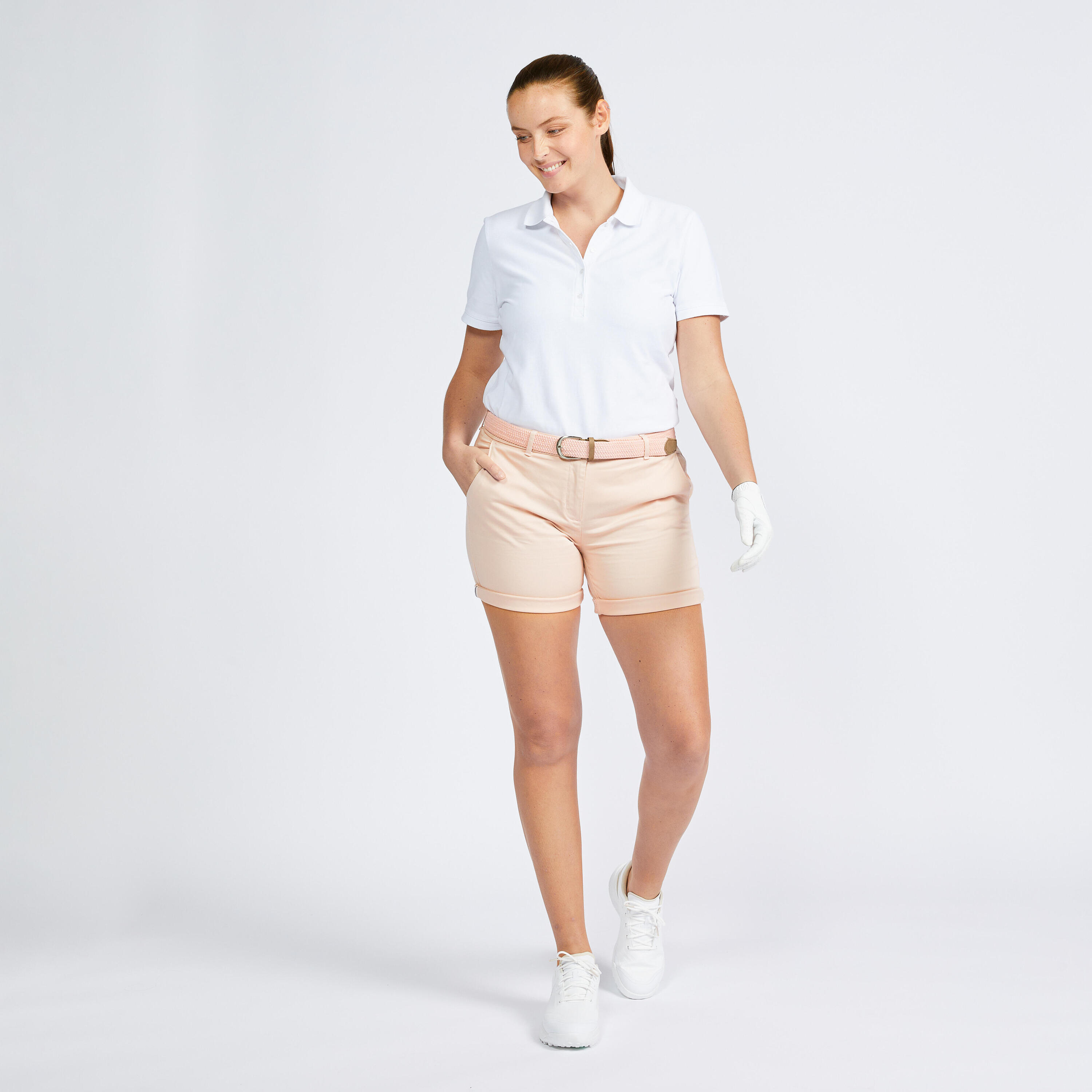 Polo golf donna MW 500 bianca 10/65