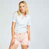 Sieviešu īspiedurkņu golfa polo krekls “MW500”, balts