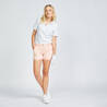 Women's golf cotton and polyester short-sleeved polo shirt - MW500 white
