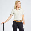 Polo golf manches courtes Femme - MW500 beige clair