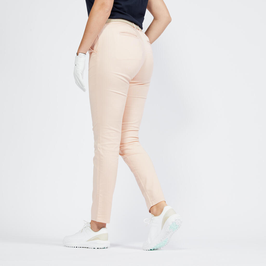 Women's Golf Trousers - MW500 pale pink