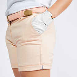 Women's Golf Chino Shorts - MW500 Pastel Pink