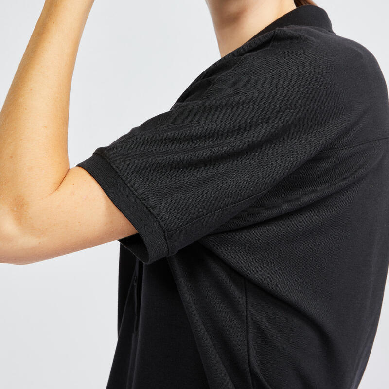 女款高爾夫短袖 POLO 衫 - MW520 黑色