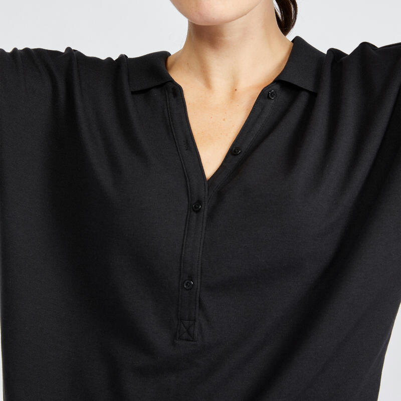 女款高爾夫短袖 POLO 衫 - MW520 黑色