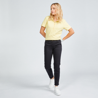 Polo golf manches courtes Femme - MW500 jaune pâle