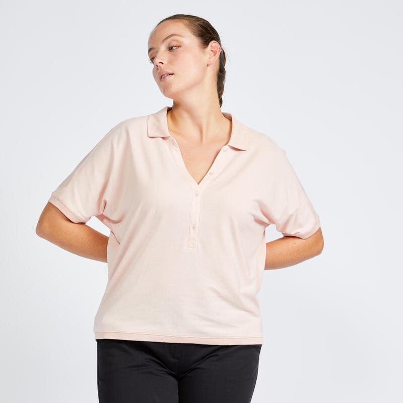  Damen Poloshirt kurzarm - MW520 blassrosa
