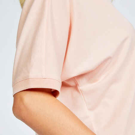 Moteriški trumparankoviai golfo polo marškinėliai „MW520“, šviesiai rožiniai