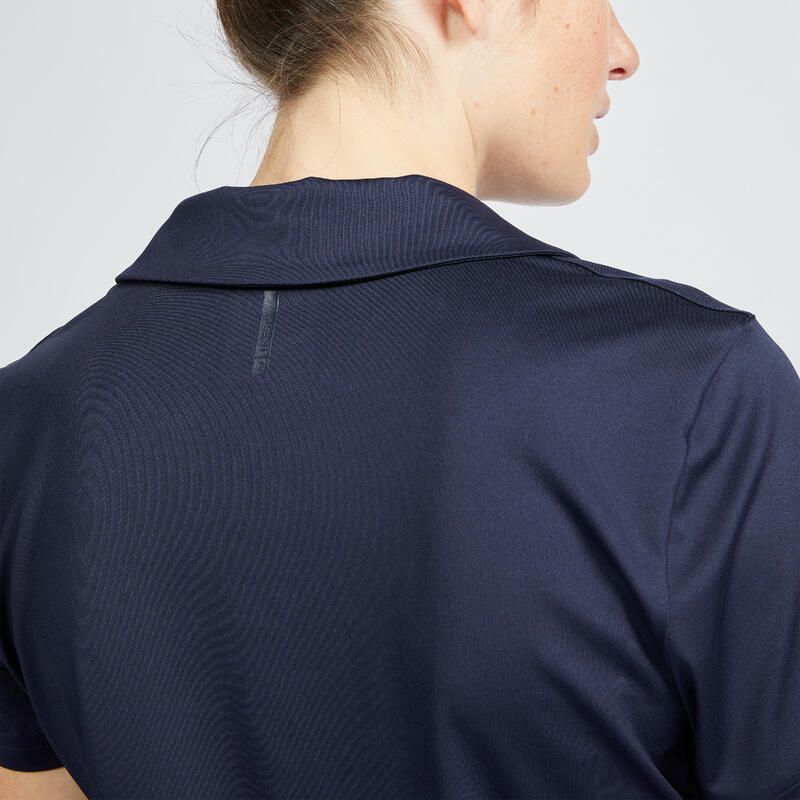Damen Golf Poloshirt kurzarm - WW500 dunkelblau 