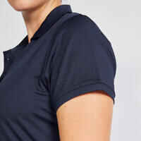 Women's Golf Short-Sleeved Polo Shirt - WW 500 Navy Blue