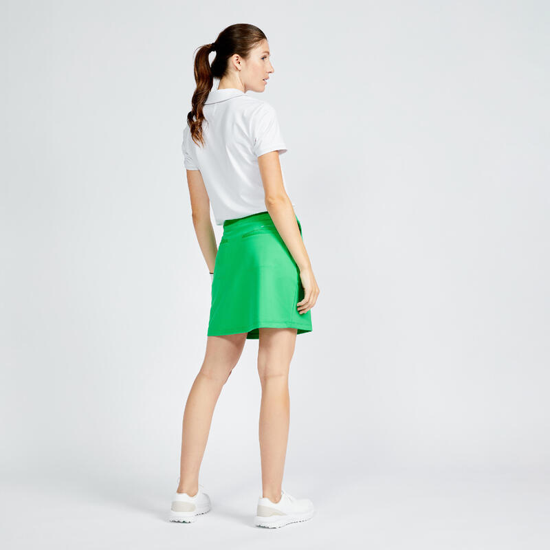 Falda pantalón de golf Mujer - WW 500 verde
