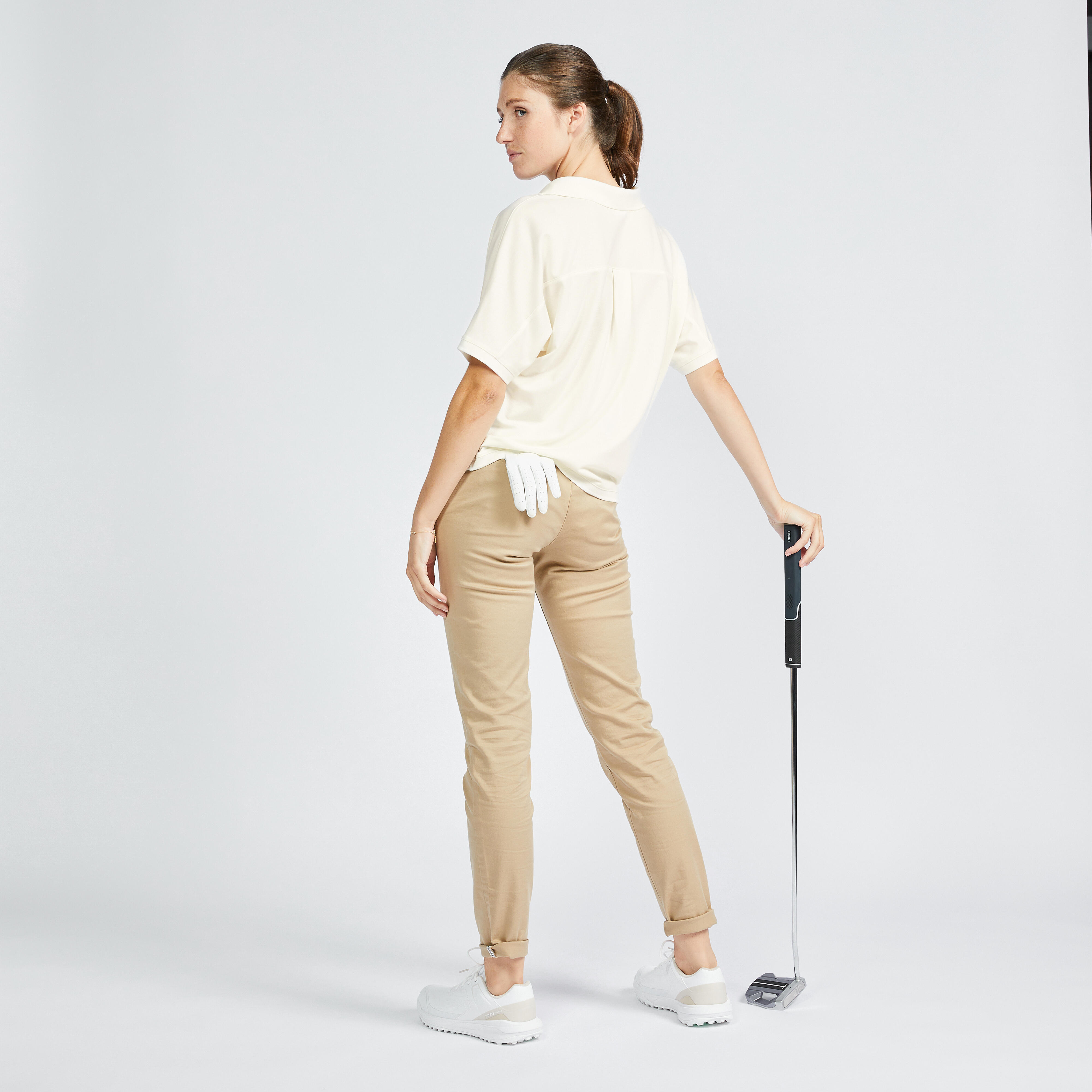 INESIS Dámska golfová polokošeľa MW520 s krátkym rukávom L · záber 3