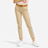 Women's Golf Trousers - MW500 Beige