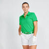 Polo de golf manga corta Mujer - MW500 verde