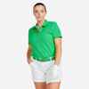 Women's short-sleeved golf polo shirt - MW500 green