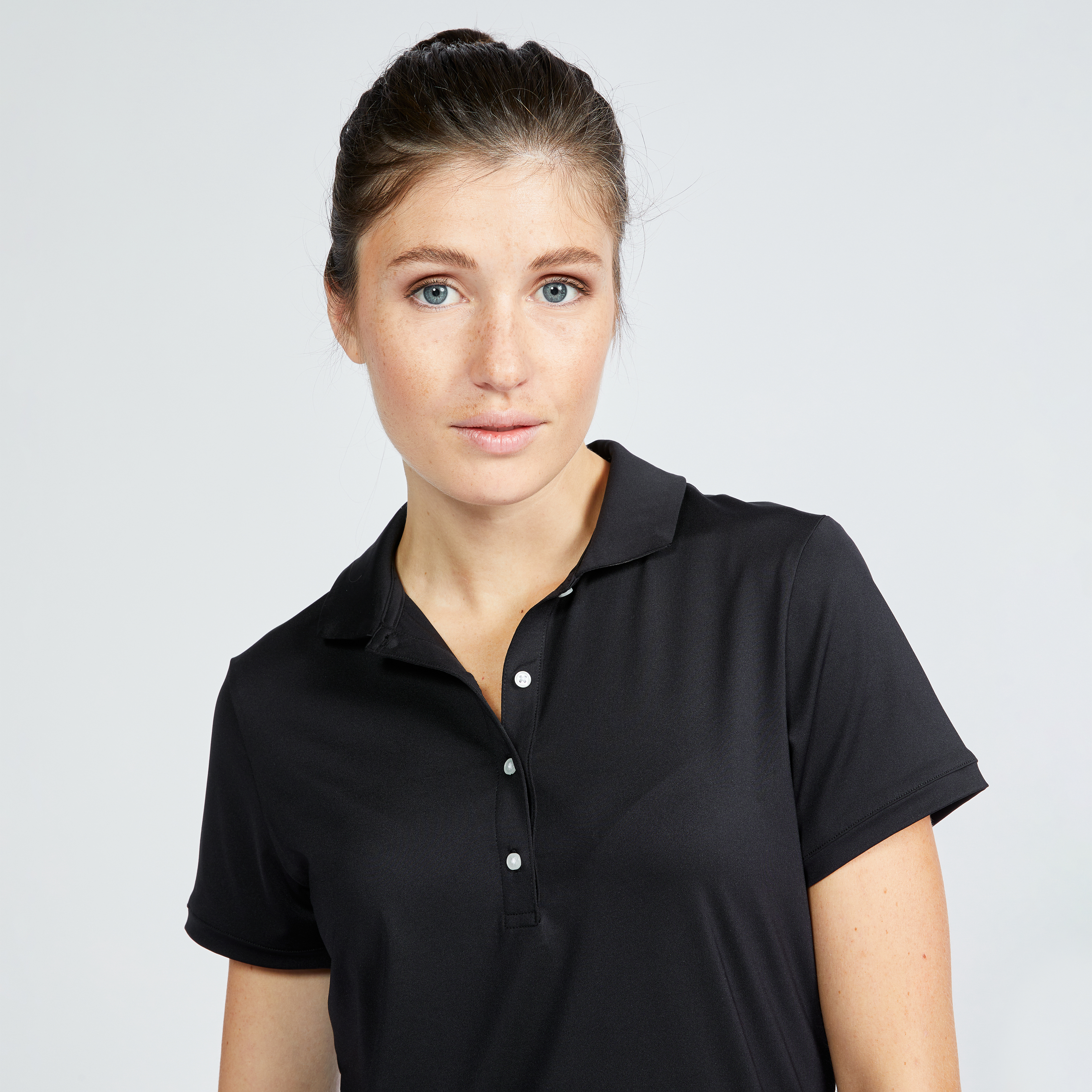 Polo golf manches courtes Femme - WW500 noir