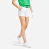 Damen Golf Shorts Baumwolle - MW500 weiss