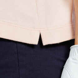 Γυναικεία κοντομάνικη μπλούζα πόλο για γκολφ - MW500 Ροζ απαλό