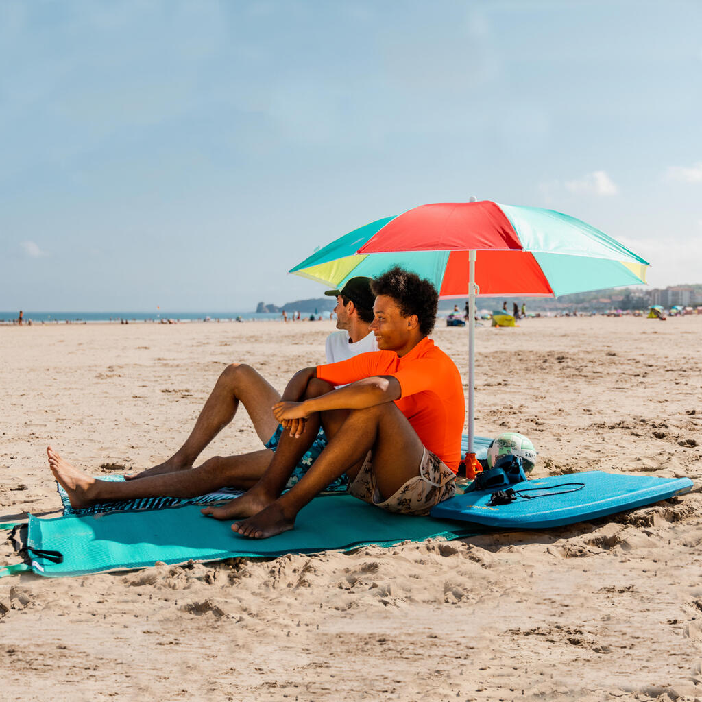 Strandmatte türkis/blau