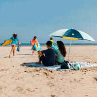 Sombrilla playa con paraviento UPF50+ 2 Plazas