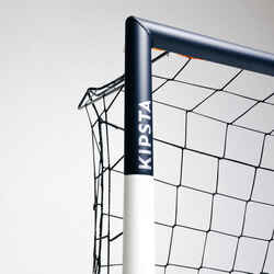 Medium movable steel football goal, ultramarine