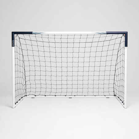 Medium movable steel football goal, ultramarine