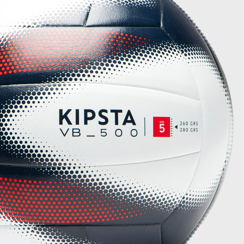 Volejbalová lopta V500 sivo-modro-červená