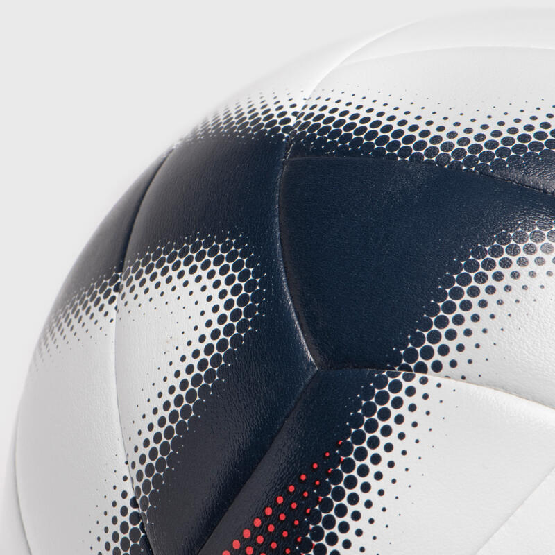 Balón de voleibol V500 gris, azul y rojo