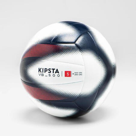 М'яч волейбольний V500 сірий/синій/червоний