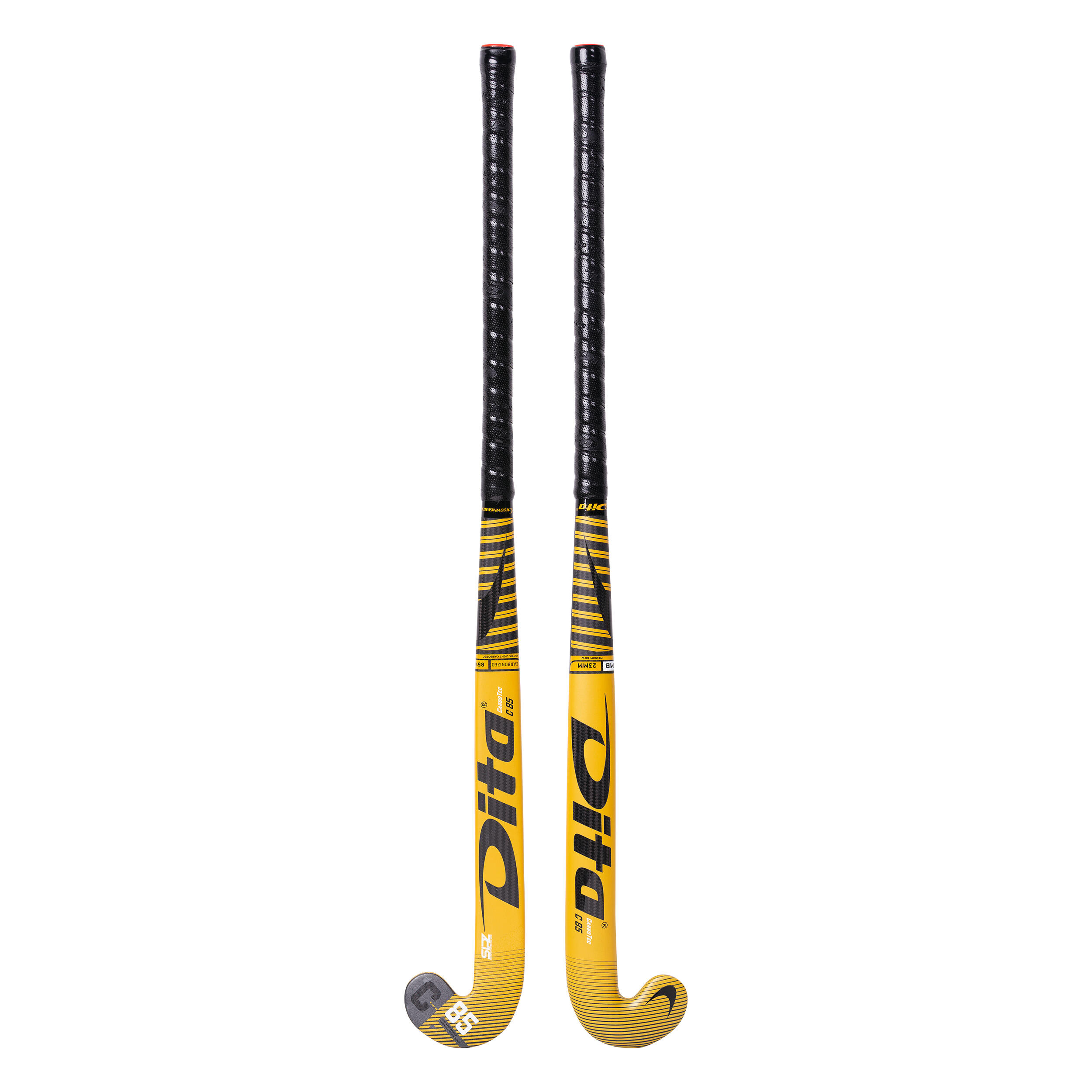 Adult Advanced 85% Carbon Mid Bow Field Hockey Stick CompoTecC85 - Gold/Black 6/11