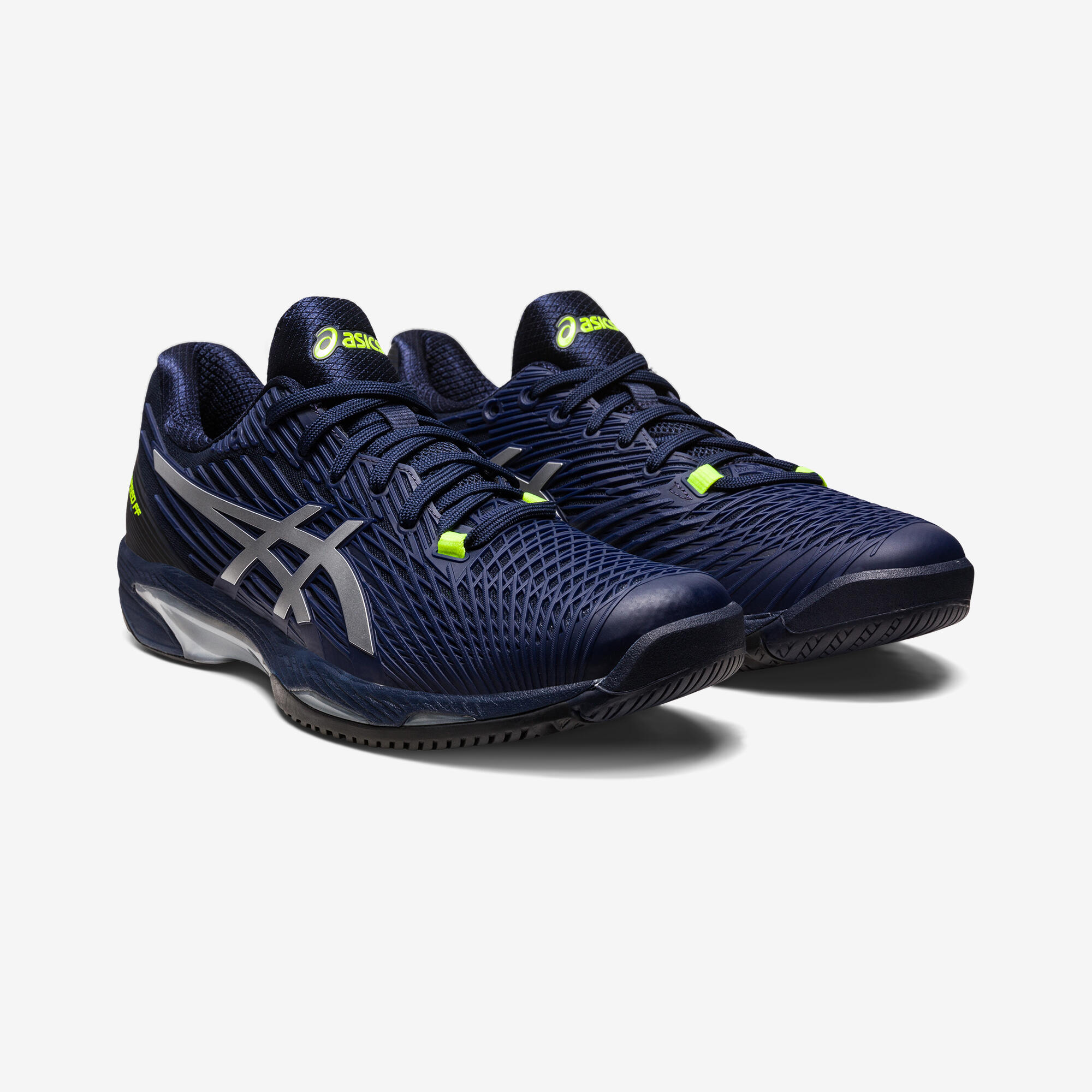 Men's Multicourt Tennis Shoes Gel Solution Speed FF 2 Blue ASICS