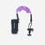 Leash bodyboard 500 violet 2 en 1 poignet biceps. plug inclus