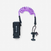 Leash bodyboard 500 violet 2 en 1 poignet biceps. Plug inclus