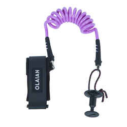 Bodyboard Leash 500 purple2 in 1 wrist biceps. Plug included