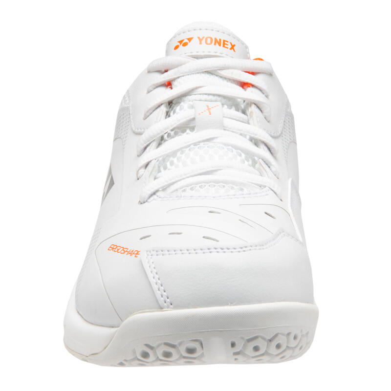Pánské badmintonové boty PC 65X bílo-oranžové 