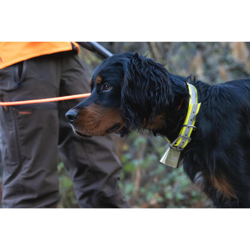 Collar Perro Solognac 500 Naranja Banda Reflectante Ajustable