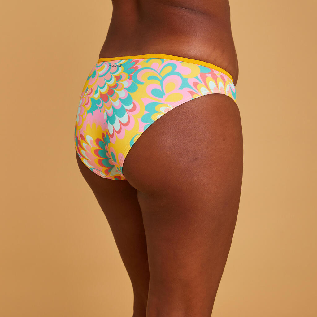 Panty de bikini de surf rosa sangría para mujer Nina Keyshot