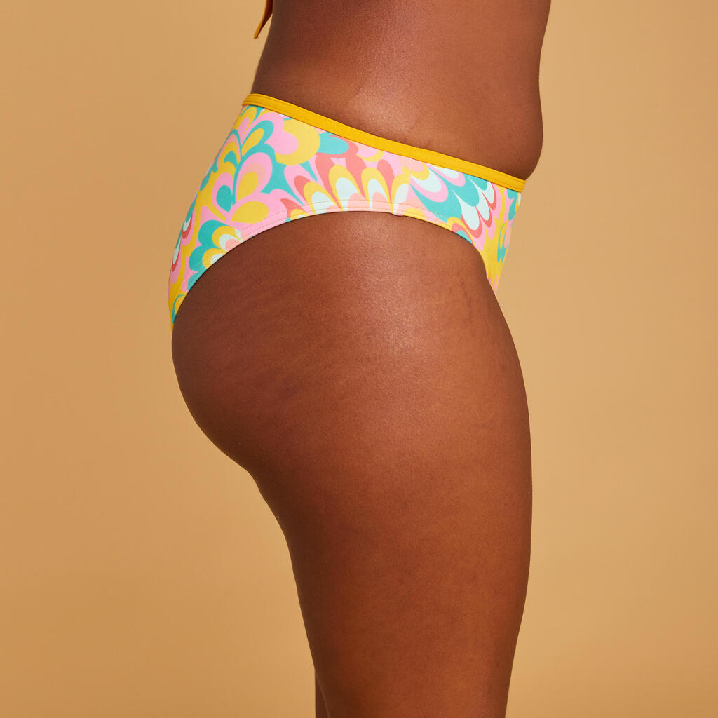 Panty de bikini de surf rosa sangría para mujer Nina Keyshot