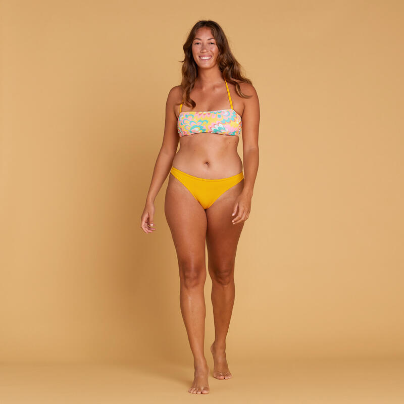 Top de Bikini de Surf Caicai LORI FLOWY Mulher Amarelo