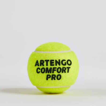 Ευέλικτο μπαλάκι τένις Comfort Pro *2 x 4 τμχ - Κίτρινο