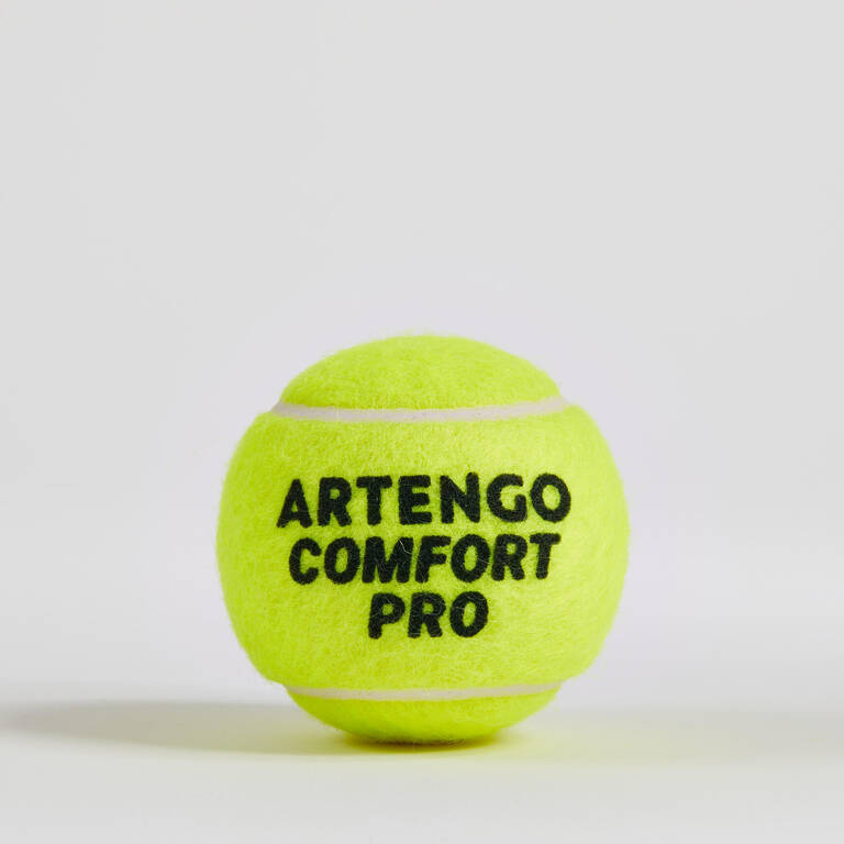 Versatile Tennis Ball Comfort Pro 4-Pack - Yellow