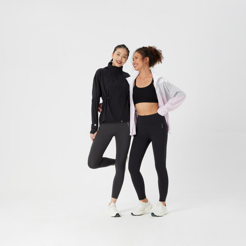 Women's Cardio Fitness Loose Jacket - Mauve/Grey