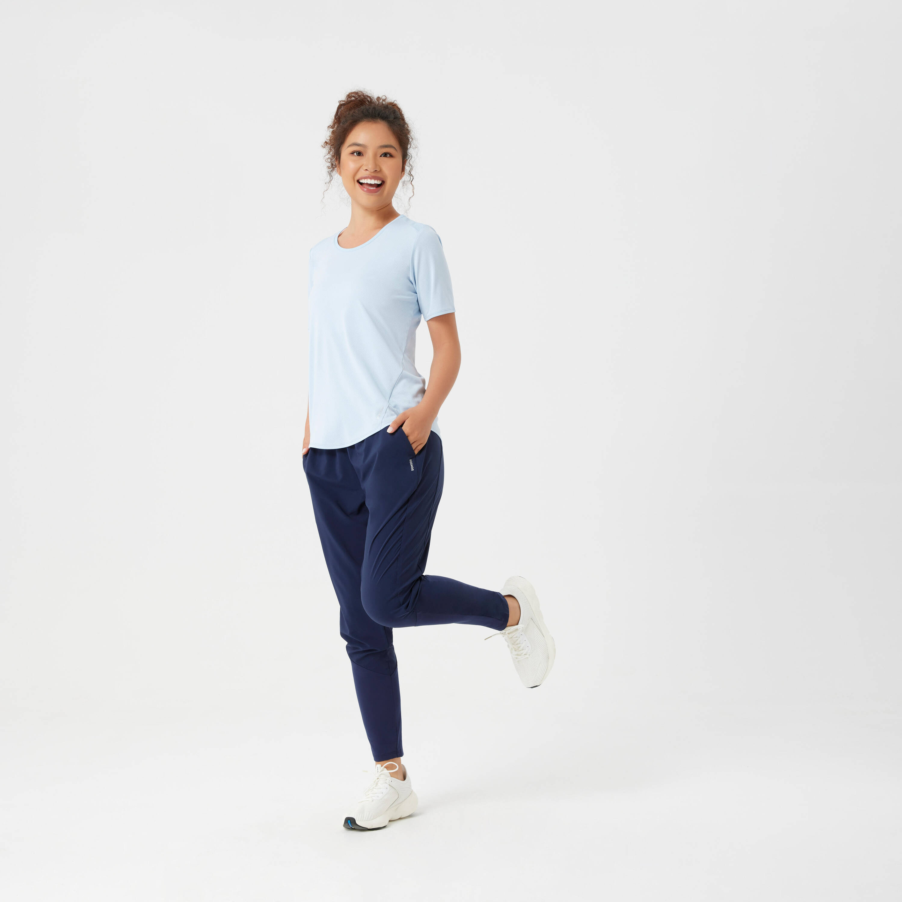 Women Gym Pants Carrot-Cut - Navy Blue -  5