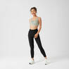 Sports Bra High Support with Zip - Green
