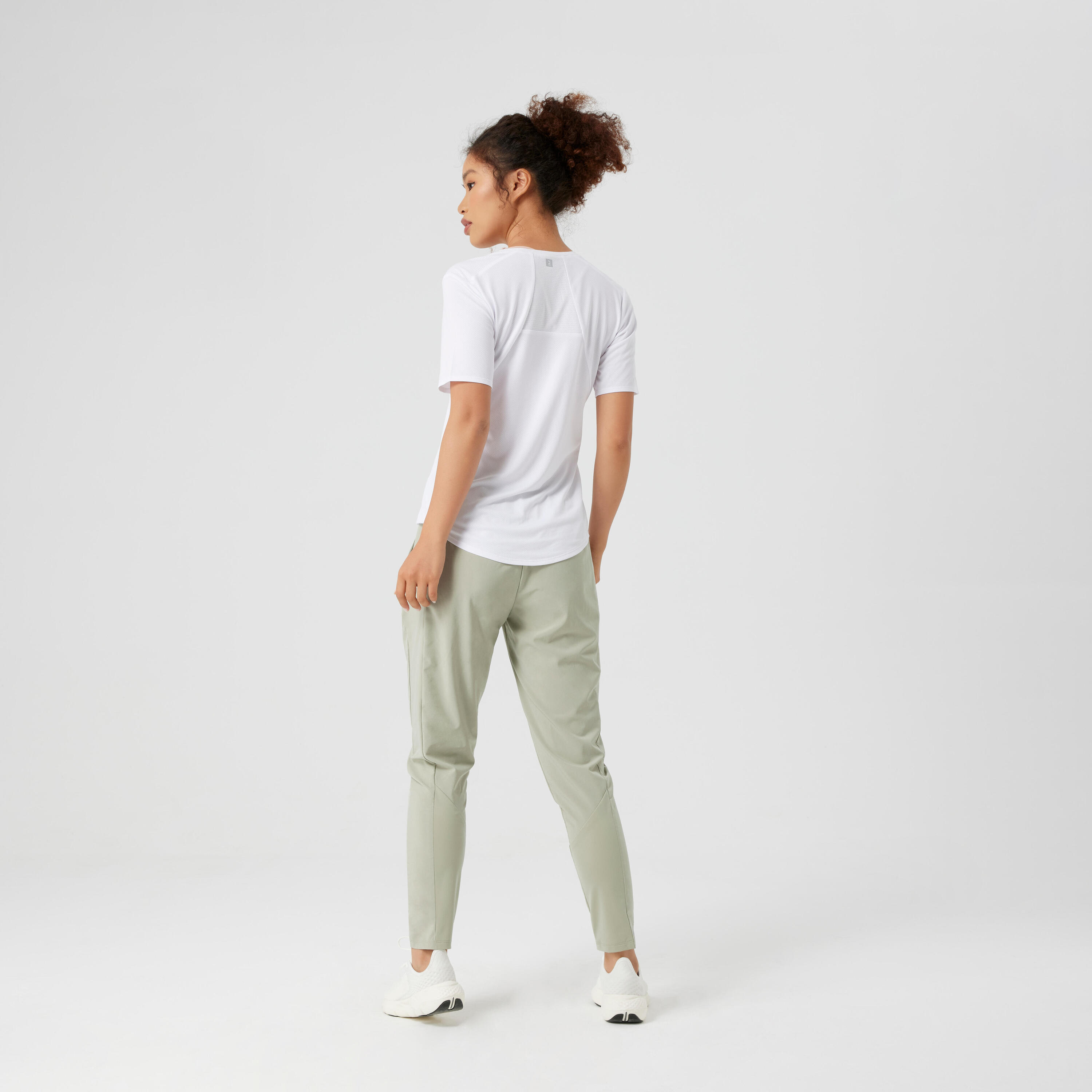 Women's Fitness Cardio Carrot-Cut Jogging Bottoms - Green 4/7