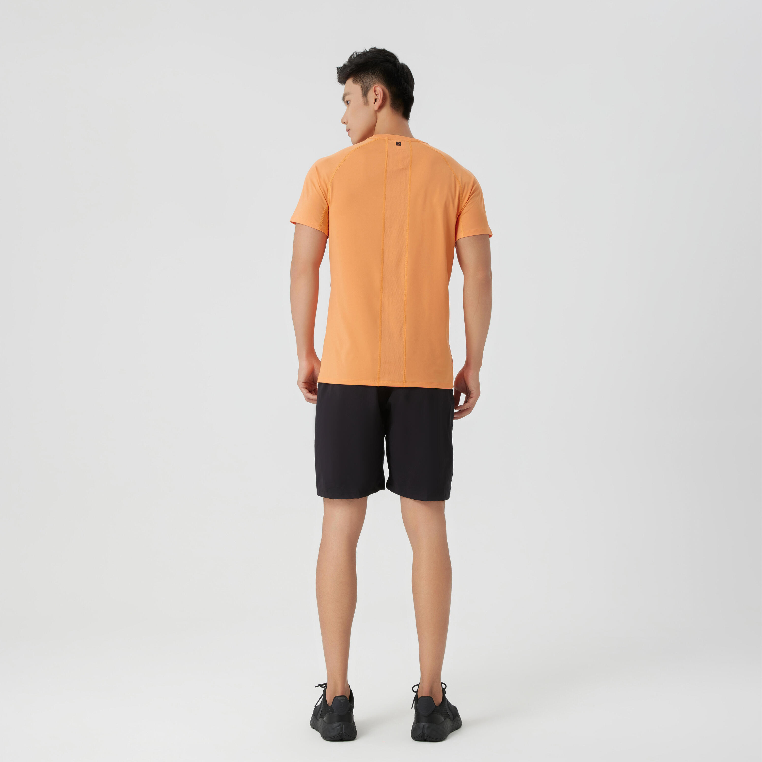 Men's Crew Neck Breathable Essential Fitness T-Shirt - Orange 4/4