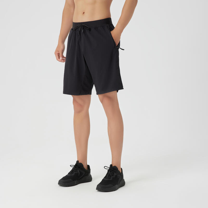 Pantalon scurt 500 Fitness cardio Negru Bărbați 