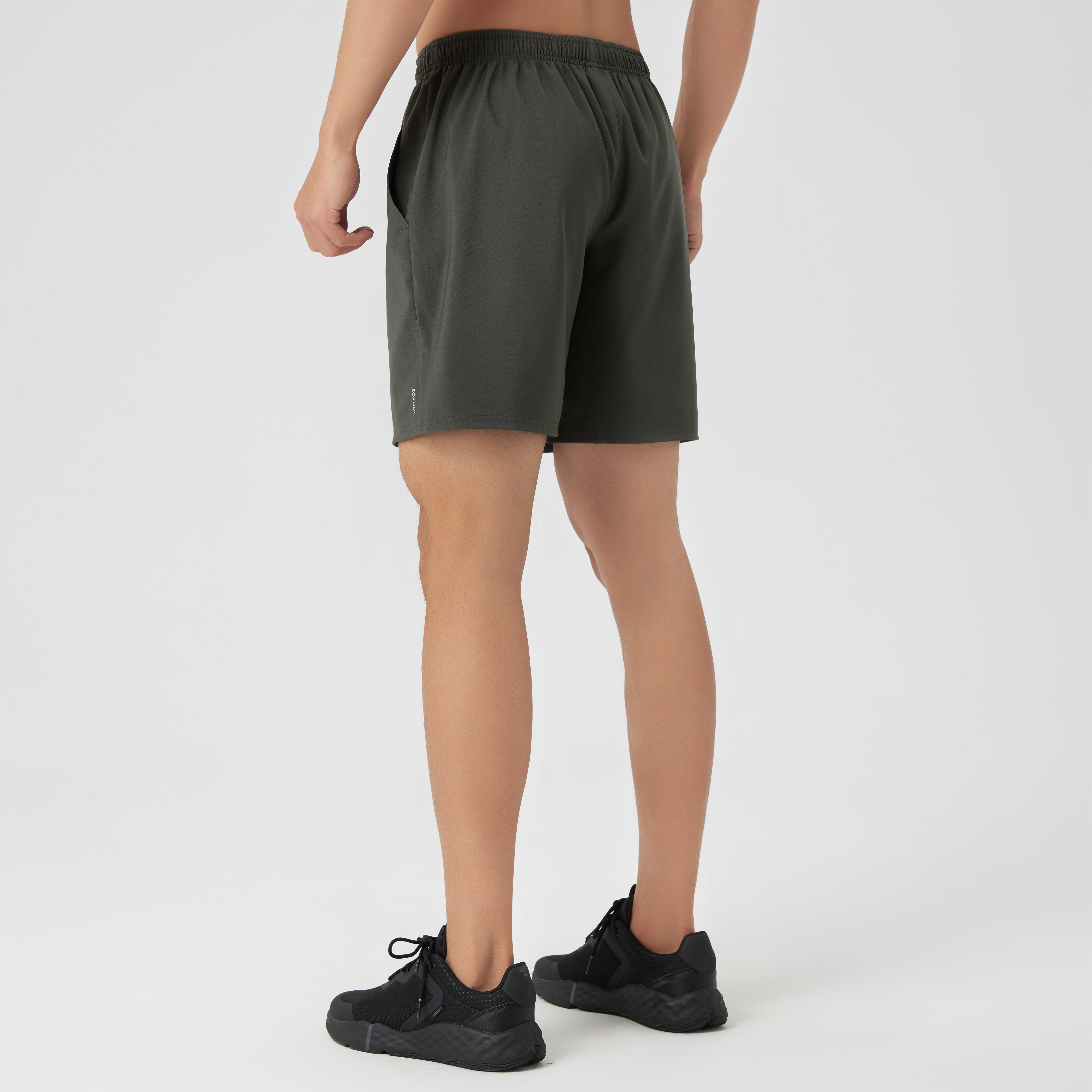 Men Gym Shorts, Stretchable, Quick Dry and Lightweight FST 100 - Urban Green