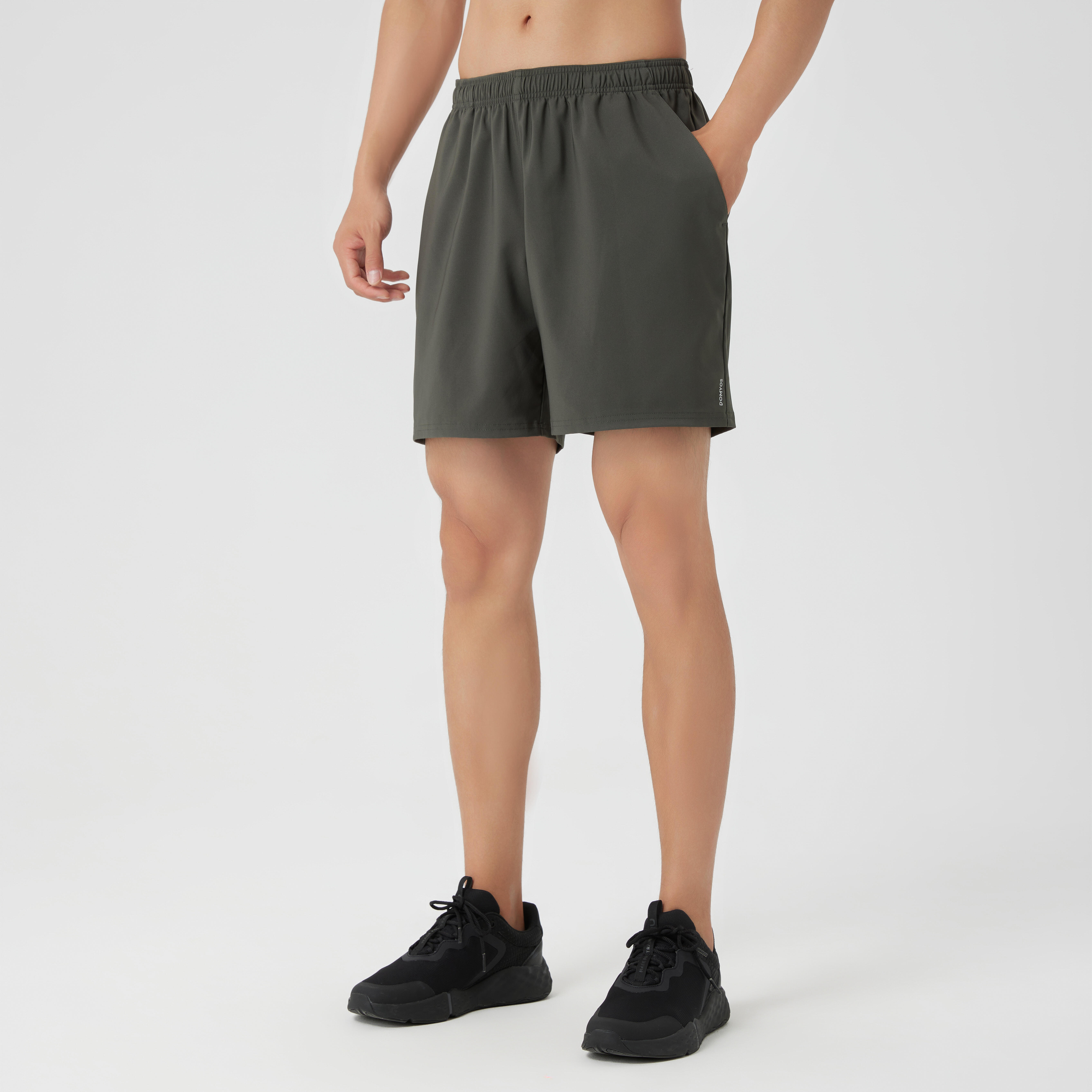 Men Gym Shorts, Stretchable, Quick Dry and Lightweight FST 100 - Urban Green