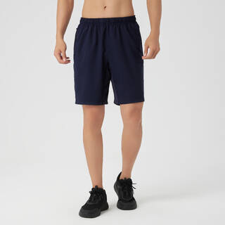 Men Gym Shorts Stretchable, Quick Dry with Zip Pockets - Blue/Black