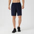 Men Sports Gym Shorts   Polyester With Zip Pockets - Blue/Black